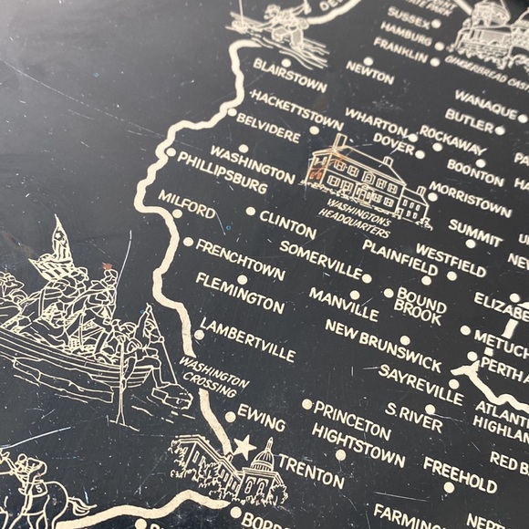 VTG New Jersey Tin Souvenir Tray - Picture 6 of 6